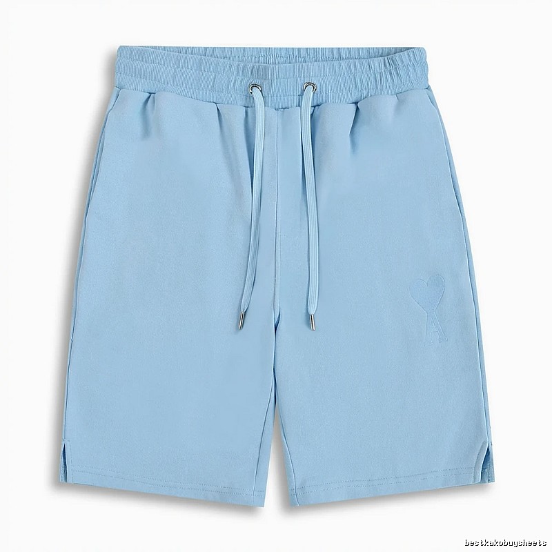 AMI minimalist style light blue shorts