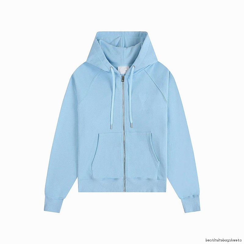 AMI minimalist style light blue sweatshirt