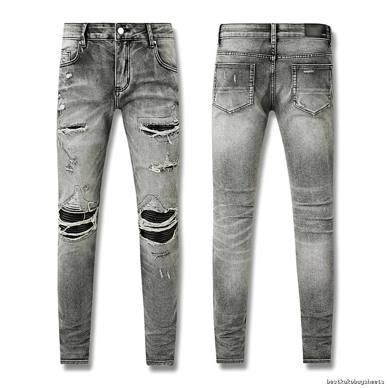 AMI Ripped Trendy Brand Jeans