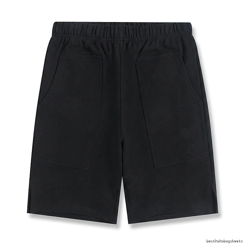 AMI Workwear Style Black Shorts