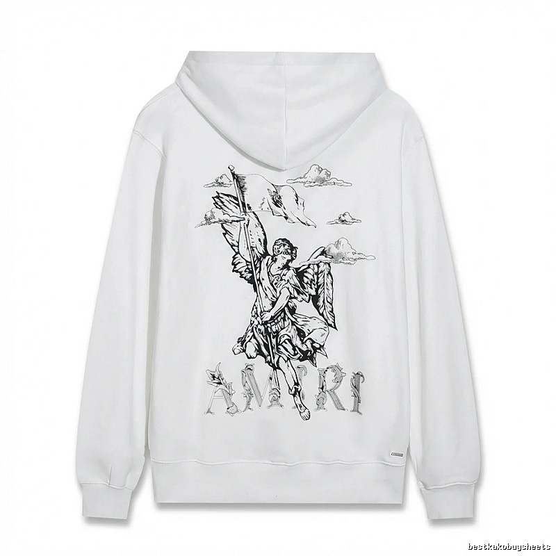 AMIRI Angel Print White Sweatshirt