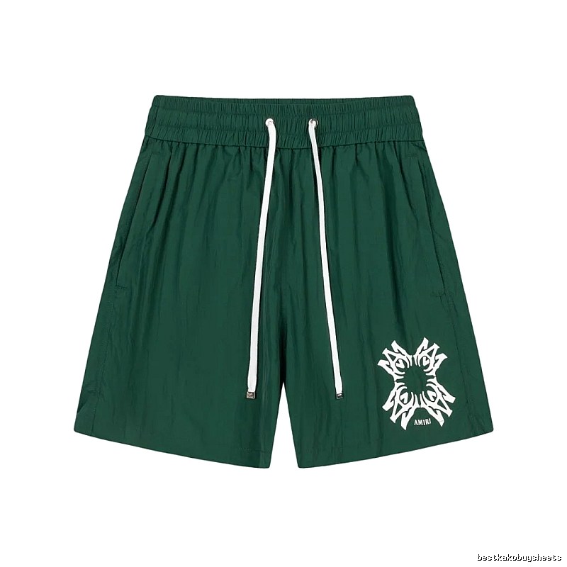AMIRI casual style dark green shorts
