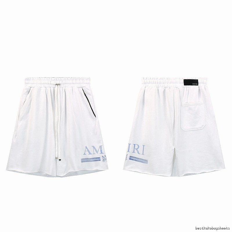 AMIRI Letter Print Street Style White Shorts