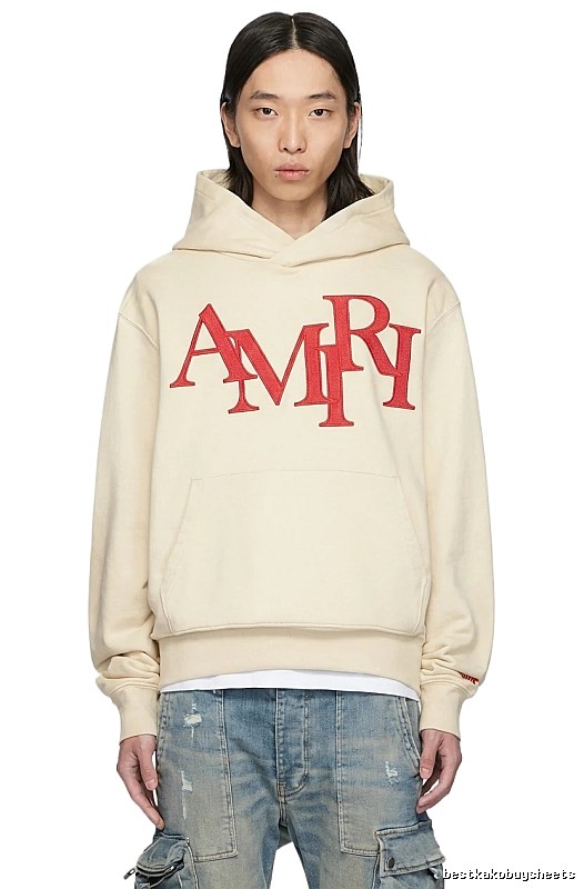 AMIRI Letter Style Beige Sweatshirt