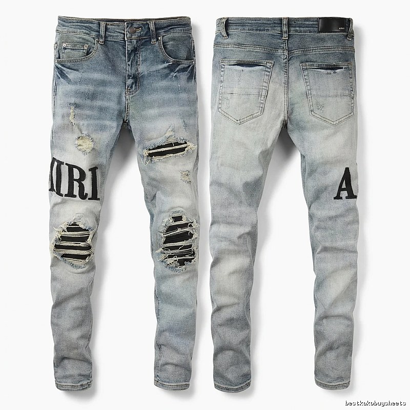 AMIRI light blue ripped jeans