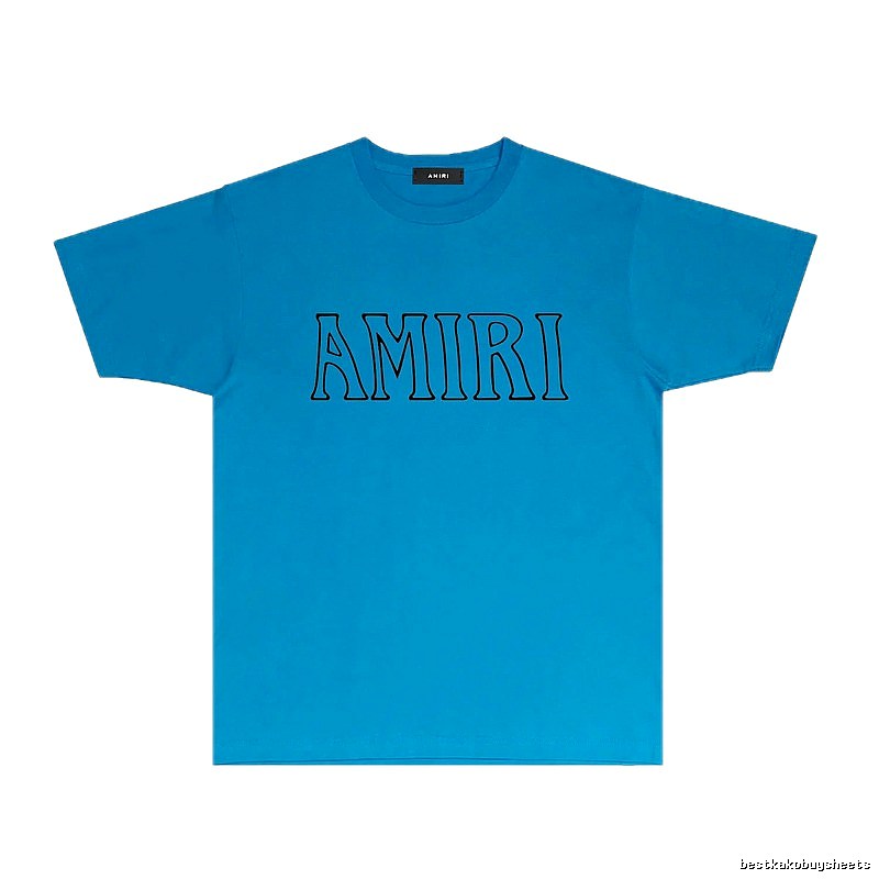 AMIRI minimalist blue T-shirt