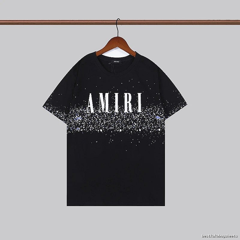 Amiri Monogram Graphic T-shirt White Blue Amiri for Layered Styling
