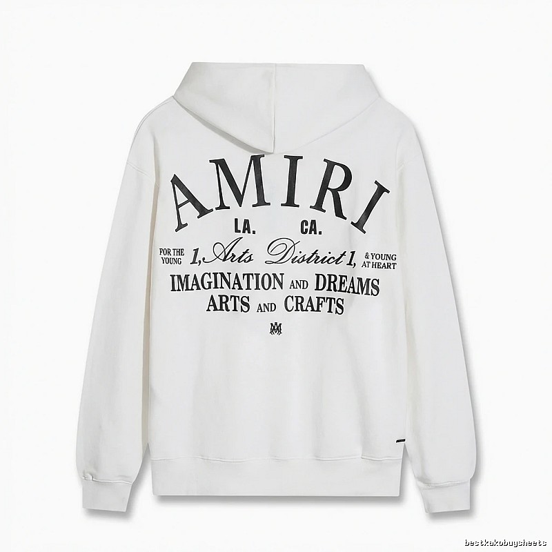 AMIRI Printed Casual Style White Hoodie