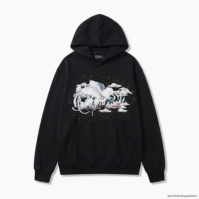 AMIRI Printed Trendy Black Sweatshirt