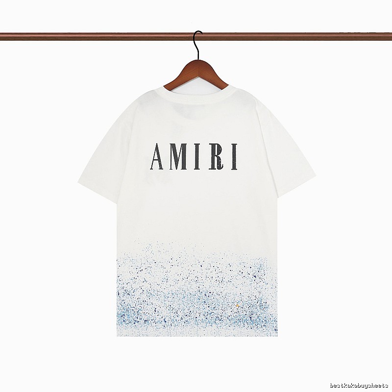 Amiri Relaxed Graphic T-shirt White Blue Amiri with Designer-Inspired Detail