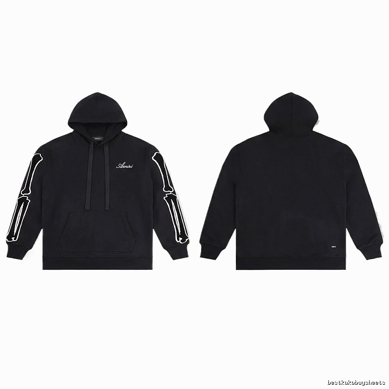 AMIRI Skull Style Black Hoodie