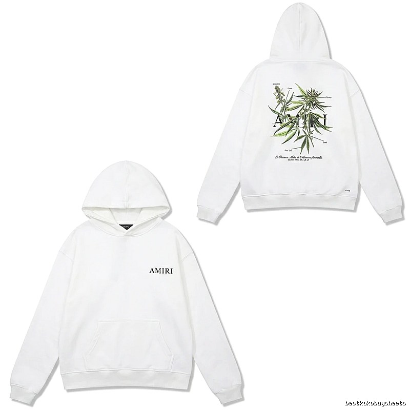 AMIRI White Hoodie with Floral Print Style