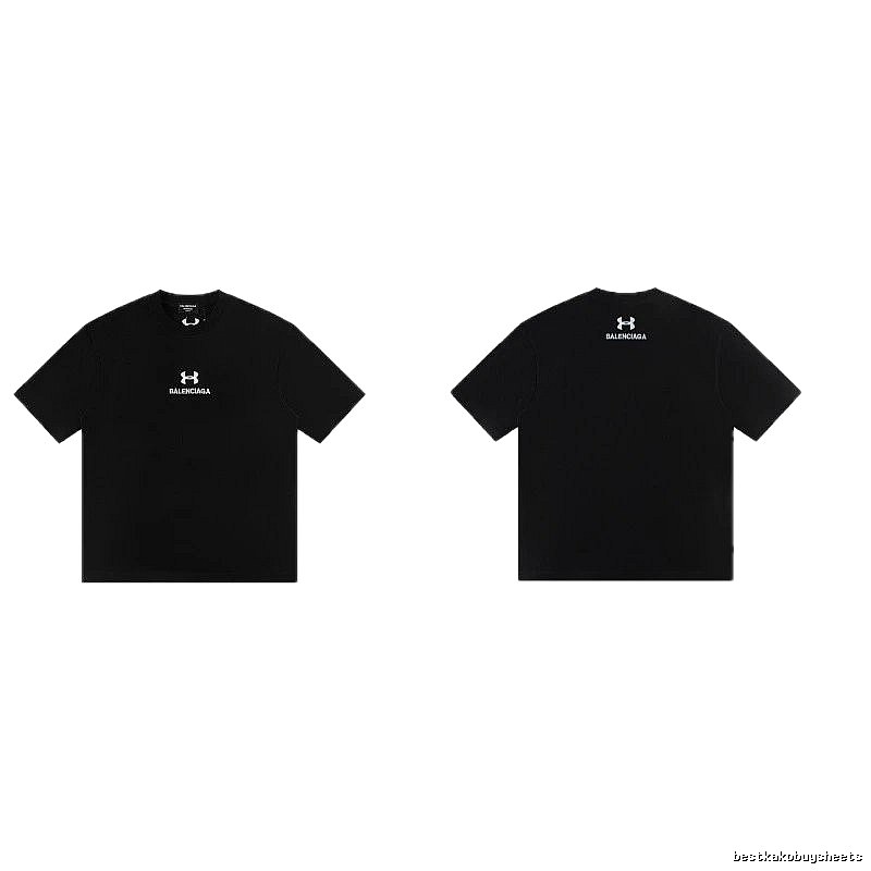Balenciaga Co-branded Street Style Black T-shirt