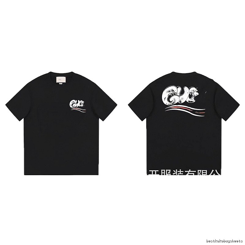 Balenciaga Graffiti Street Style Black T-Shirt