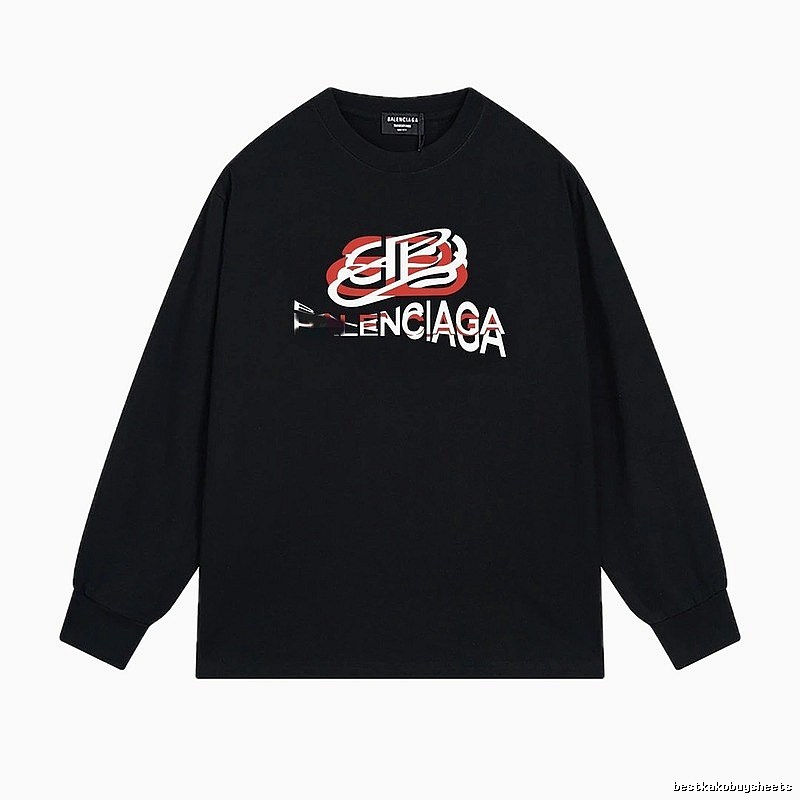 Balenciaga letter-style black T-shirt