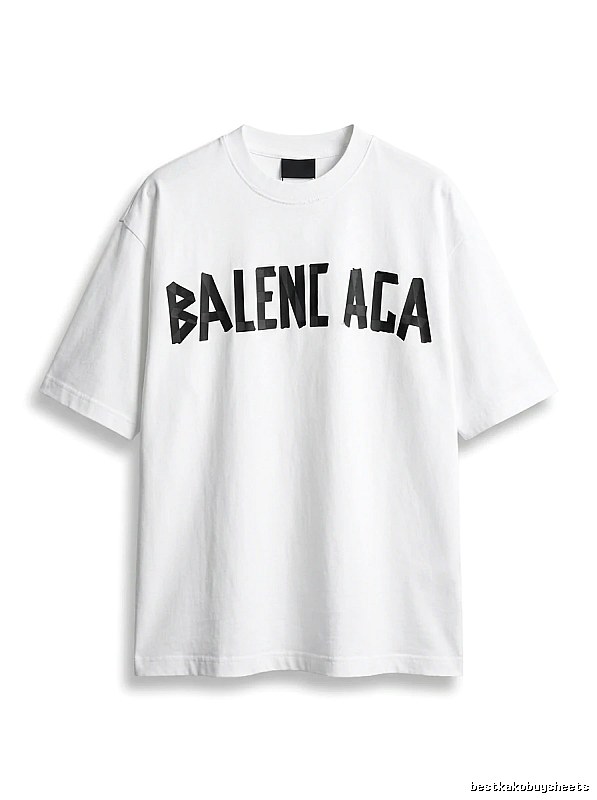 Balenciaga minimalist style white T-shirt