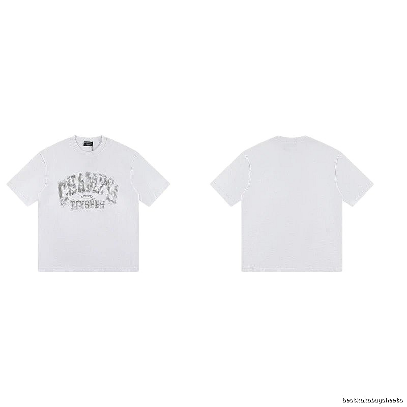 Balenciaga Vintage Distressed Lettering White T-Shirt