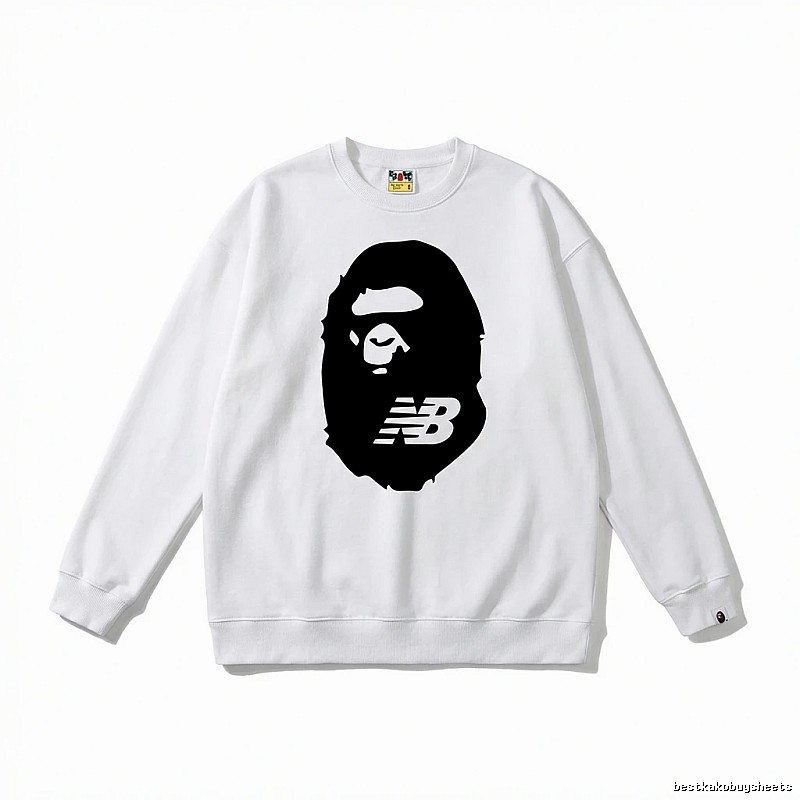 Bape Ape Head Classic White Sweatshirt