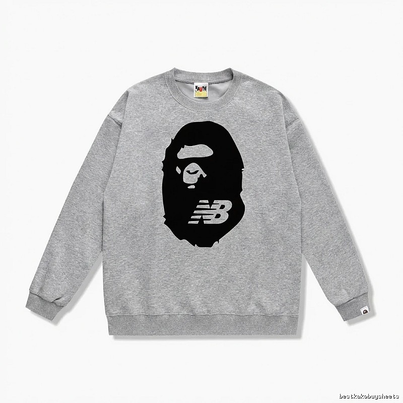 Bape Ape Head Grey Sweatshirt