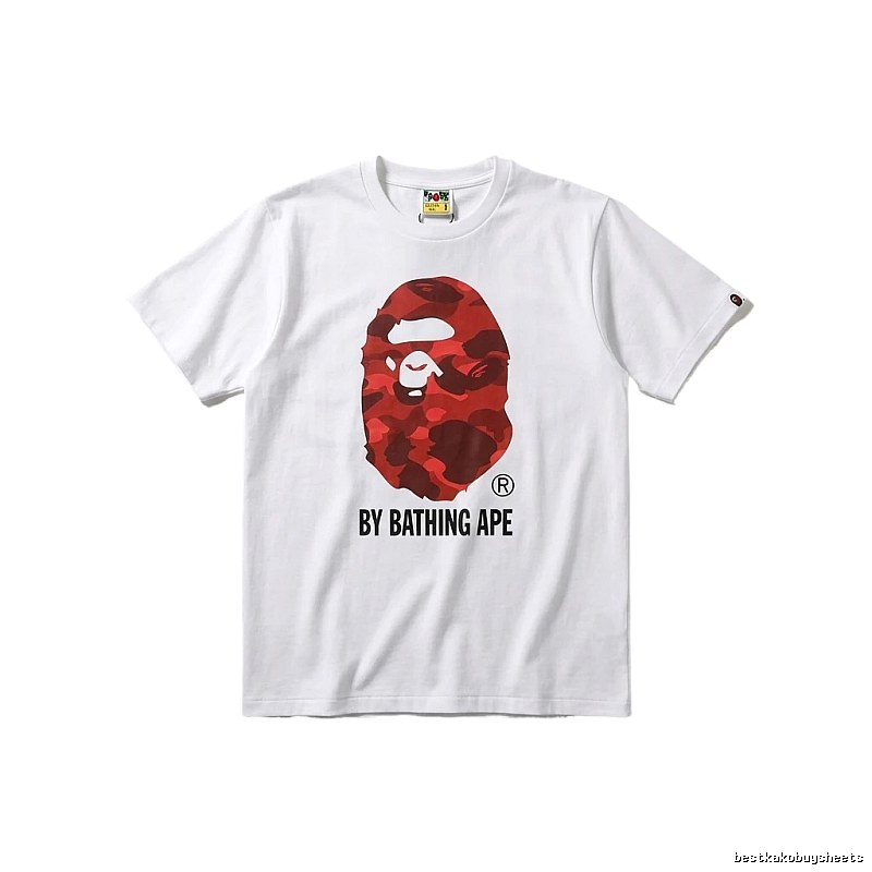 Bape ape head print white T-shirt