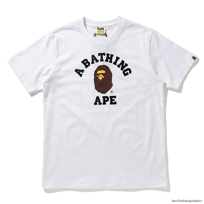 Bape Ape Head Simple White T-shirt