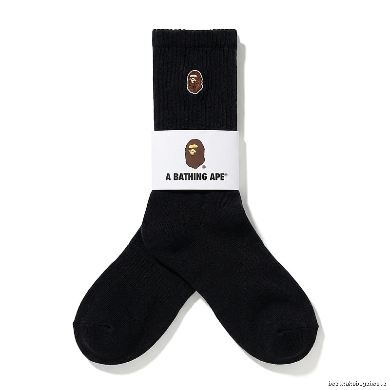 Bape Ape Head Trendy Black Socks
