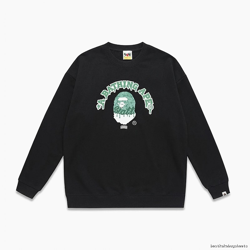 Bape Ape Head Trendy Cool Black Sweatshirt