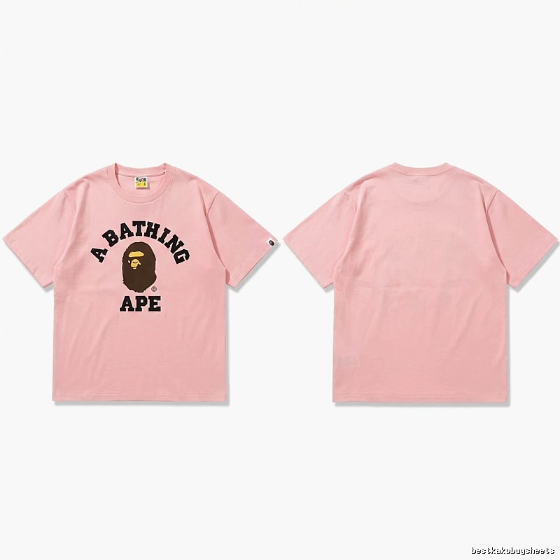 Bape Ape series pink T-shirt