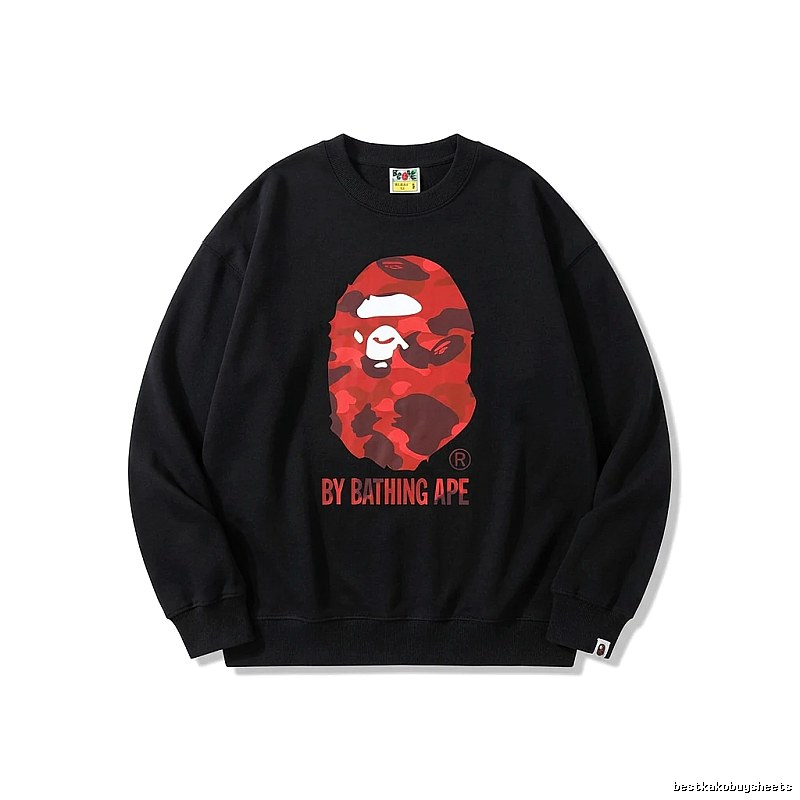 Bape camouflage style black sweatshirt