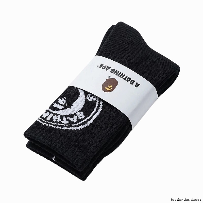 Bape classic trendy style black socks