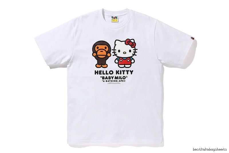 Bape co-branded cartoon white T-shirt