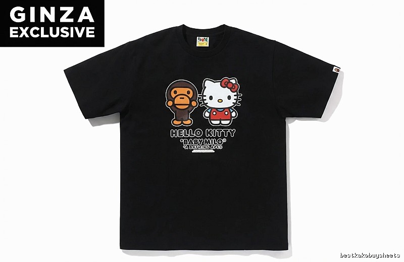 Bape Co-branded Hello Kitty Black T-shirt