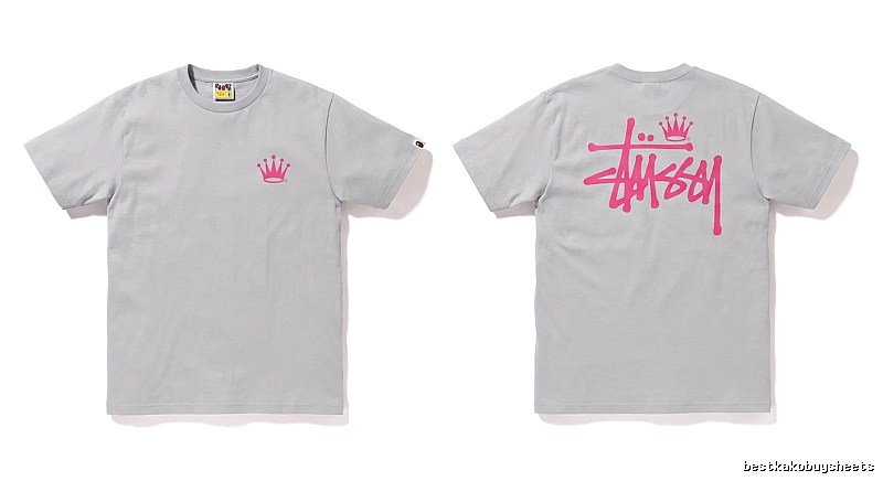 Bape Crown Print Trendy and Cool Short-sleeved Shirt