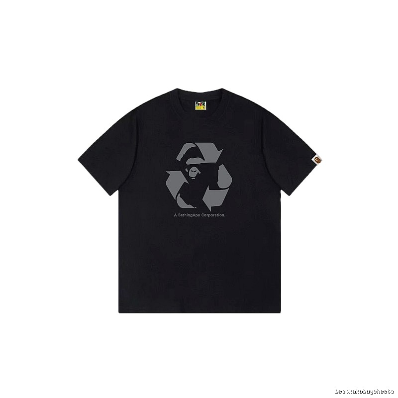 Bape Recycling Series Black Short Sleeve