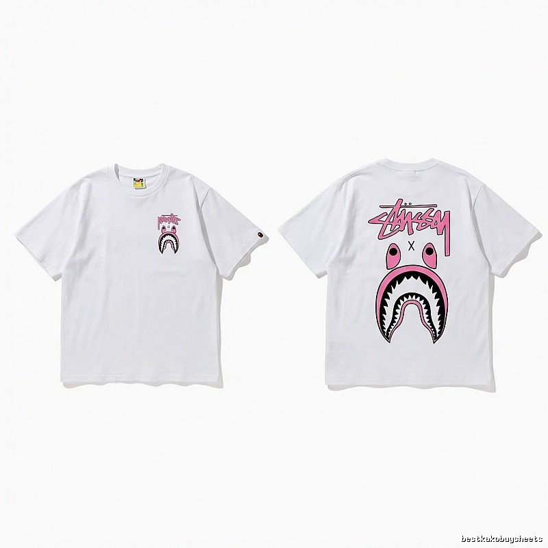 Bape Shark Co-branded White T-shirt