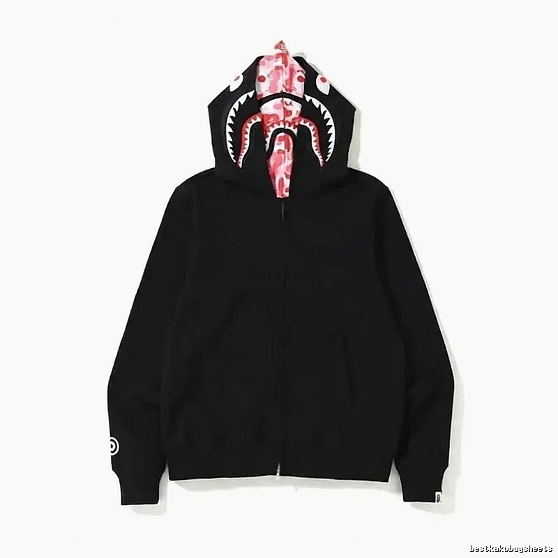 Bape Shark Series Black Streetwear Hoodie