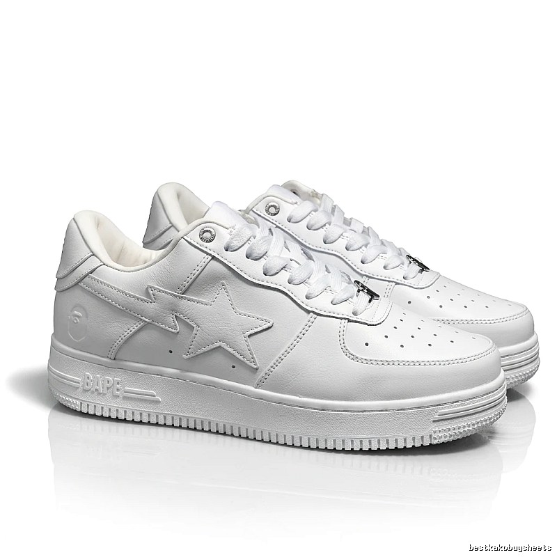 Bape Star Minimalist White Shoes