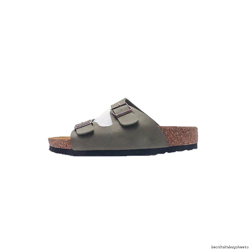 Birkenstock Arizona Casual-style Olive Green Slide Sandals