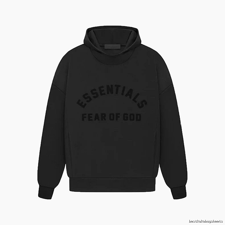 Black Winter Fleece Hoodie for Casual Layers