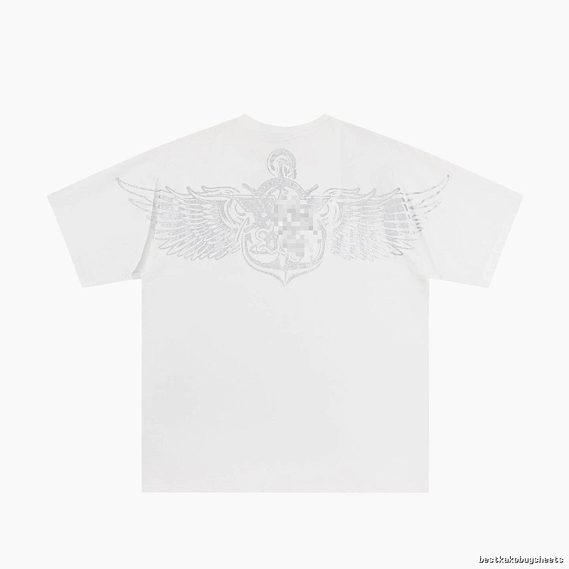 BOY Wing Print Street Style White T-Shirt