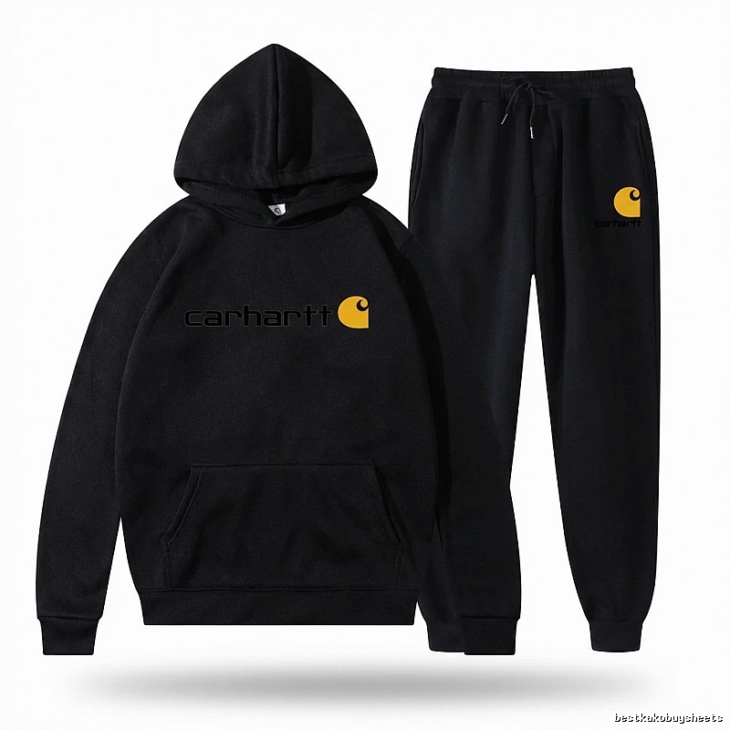 Carhartt basic black sweatshirt suit