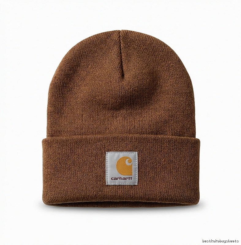 Carhartt classic brown knitted hat