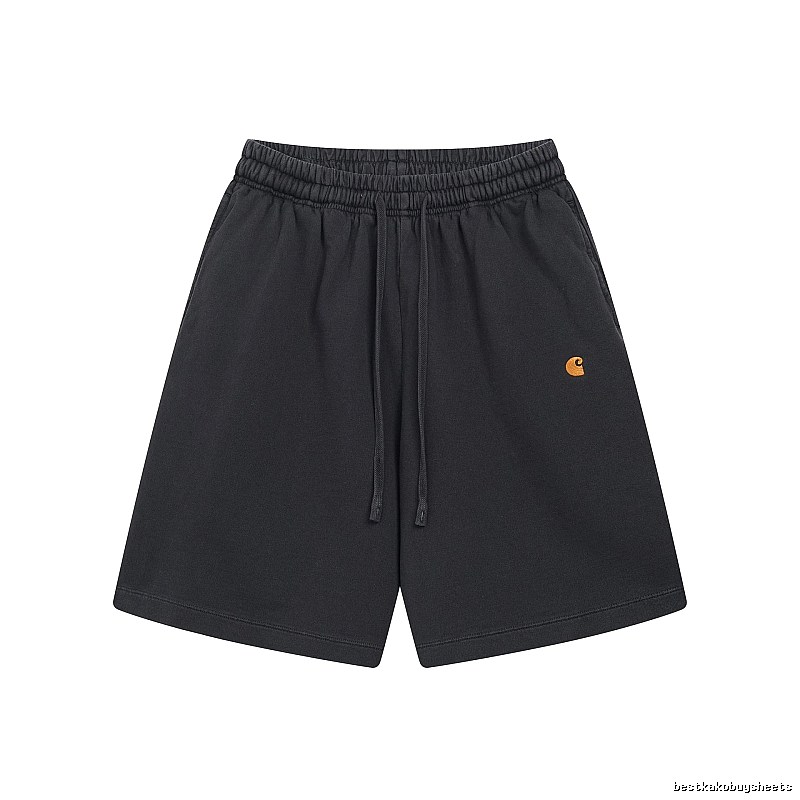Carhartt Small Logo Workwear Style Carbon Black Casual Shorts