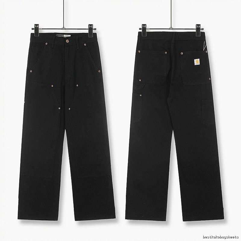 Carhartt workwear style black long trousers