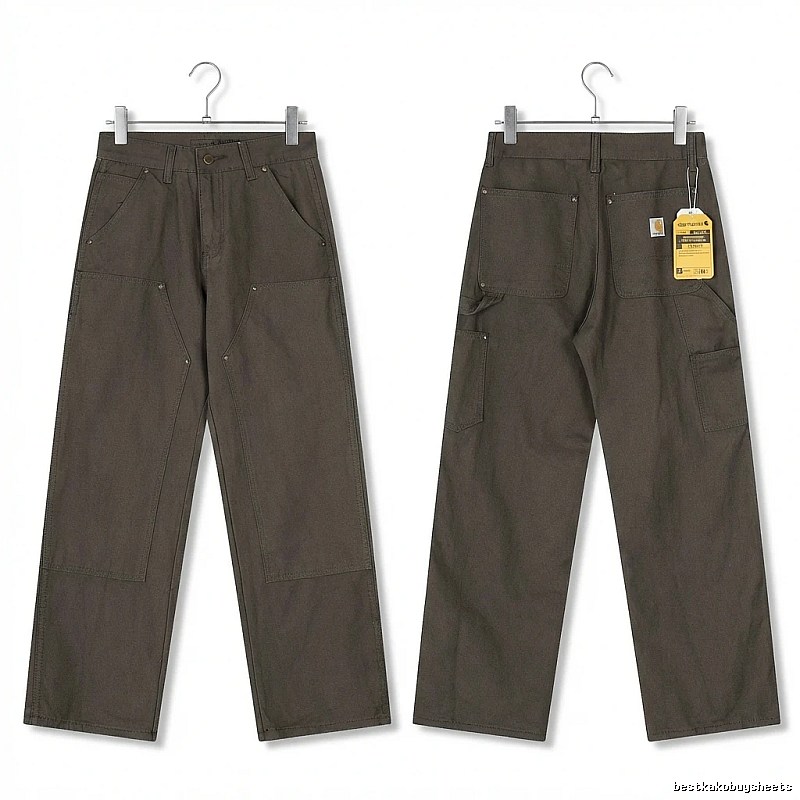 Carhartt workwear style dark gray long trousers