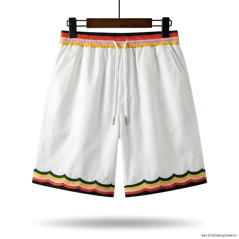 Casablanca Colorful Stripe White Shorts