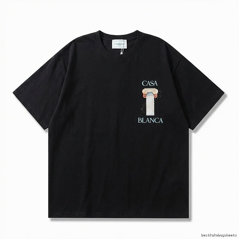 Casablanca Print Retro Black T-shirt