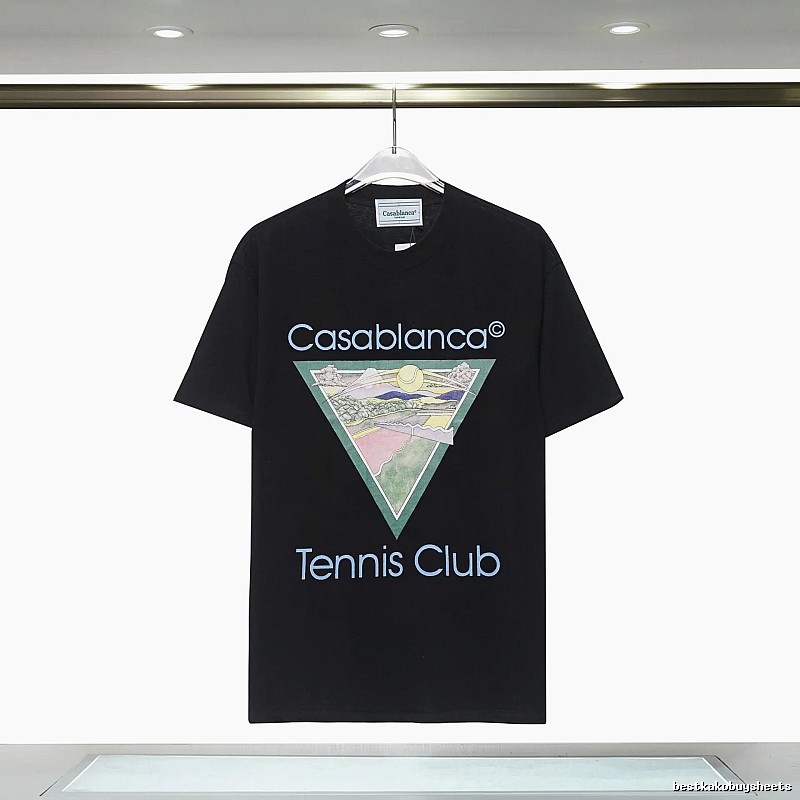 Casablanca Printed Trendy Black T-shirt