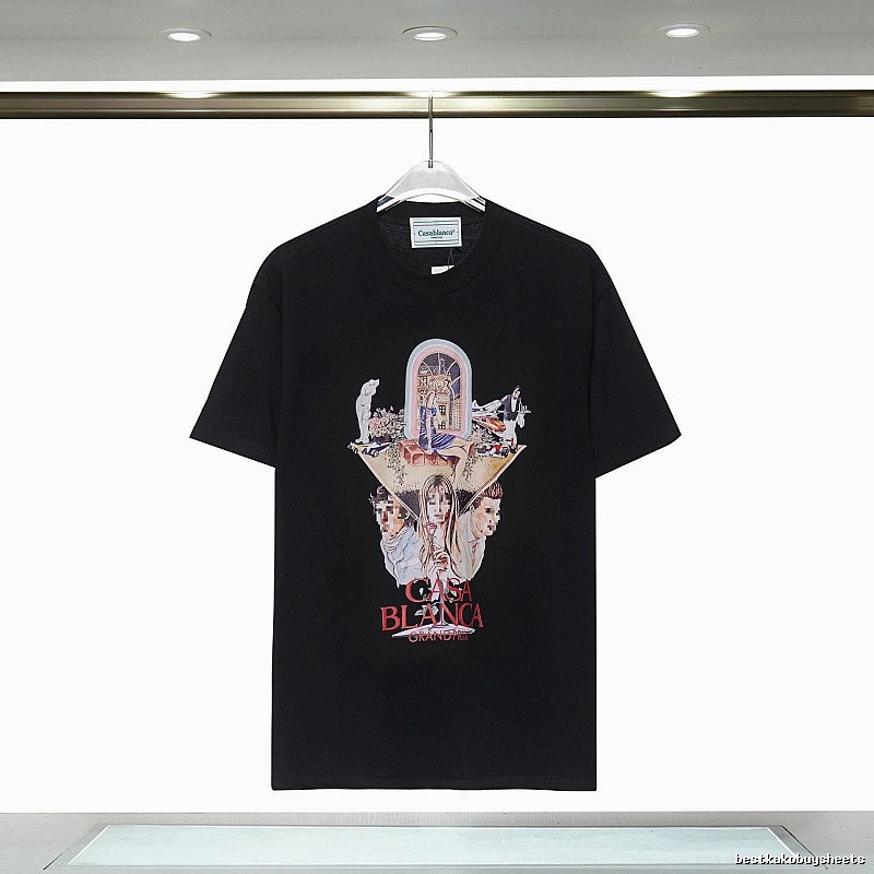 Casablanca Printed Trendy Black T-shirt
