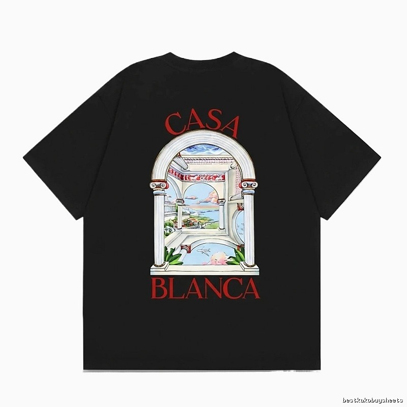 Casablanca retro style black T-shirt